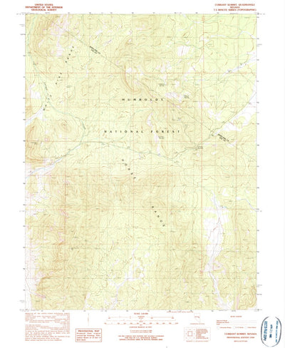United States Geological Survey Currant Summit, NV (1990, 24000-Scale) digital map