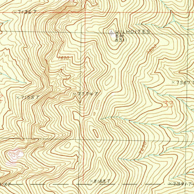 United States Geological Survey Currant Summit, NV (1990, 24000-Scale) digital map