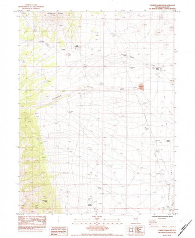 United States Geological Survey Currie Gardens, NV (1984, 24000-Scale) digital map