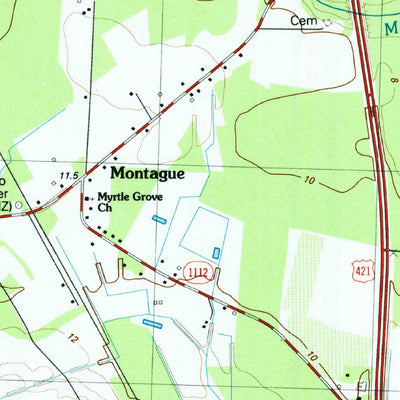 United States Geological Survey Currie, NC (1983, 24000-Scale) digital map
