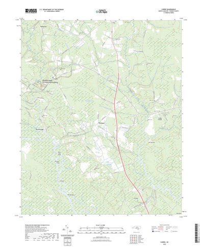 United States Geological Survey Currie, NC (2022, 24000-Scale) digital map