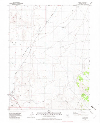 United States Geological Survey Currie, NV (1982, 24000-Scale) digital map