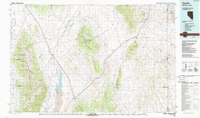 United States Geological Survey Currie, NV-UT (1987, 100000-Scale) digital map
