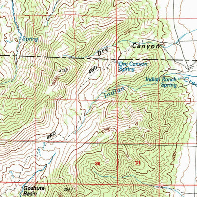 United States Geological Survey Currie, NV-UT (1987, 100000-Scale) digital map