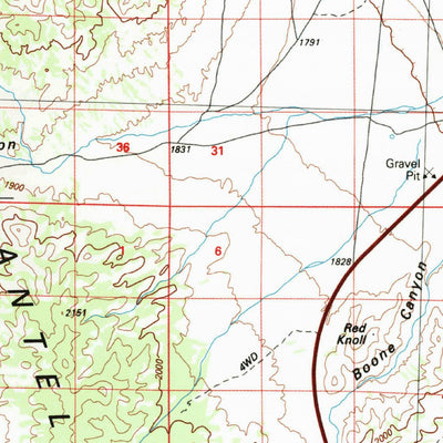 United States Geological Survey Currie, NV-UT (1987, 100000-Scale) digital map