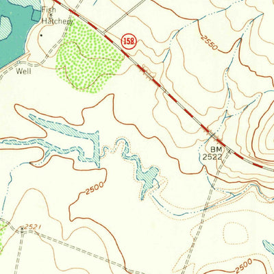 United States Geological Survey Currie Reservoir, TX (1963, 24000-Scale) digital map