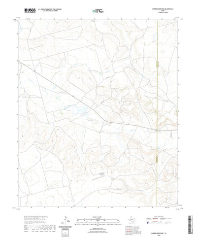 United States Geological Survey Currie Reservoir, TX (2022, 24000-Scale) digital map