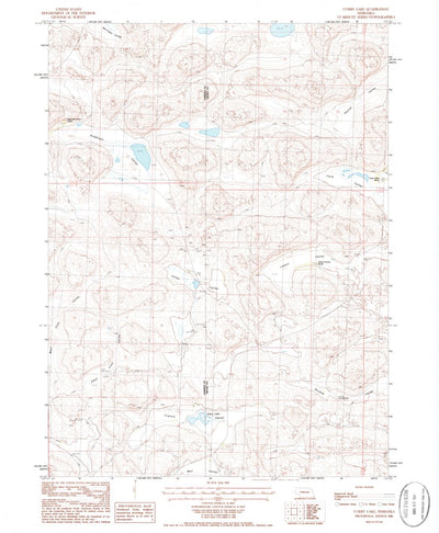 United States Geological Survey Curry Lake, NE (1986, 24000-Scale) digital map