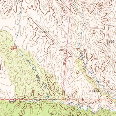 United States Geological Survey Curry Mountain, CA (1969, 24000-Scale) digital map