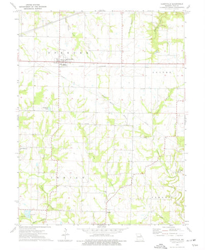 United States Geological Survey Curryville, MO (1973, 24000-Scale) digital map