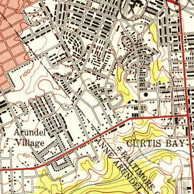 United States Geological Survey Curtis Bay, MD (1949, 24000-Scale) digital map