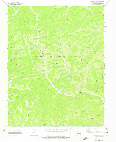 United States Geological Survey Curtis Camp, NM (1971, 24000-Scale) digital map