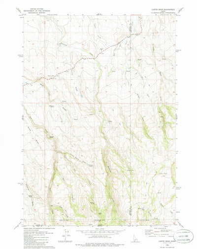 United States Geological Survey Curtis Draw, ID (1980, 24000-Scale) digital map