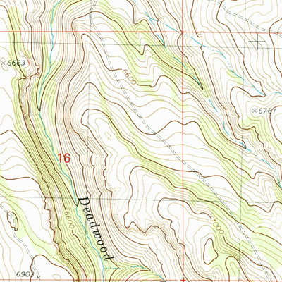 United States Geological Survey Curtis Draw, ID (1980, 24000-Scale) digital map