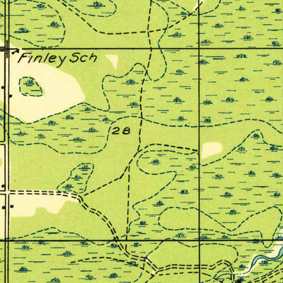 United States Geological Survey Curtis East, MI (1931, 31680-Scale) digital map