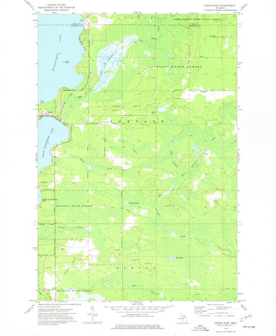 United States Geological Survey Curtis East, MI (1973, 24000-Scale) digital map