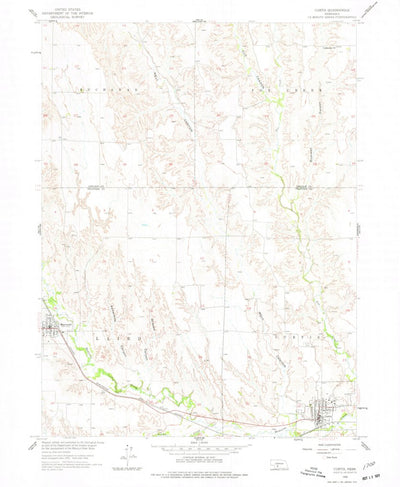 United States Geological Survey Curtis, NE (1956, 24000-Scale) digital map