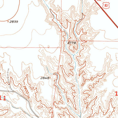 United States Geological Survey Curtis NW, NE (1956, 24000-Scale) digital map