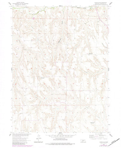 United States Geological Survey Curtis SE, NE (1956, 24000-Scale) digital map