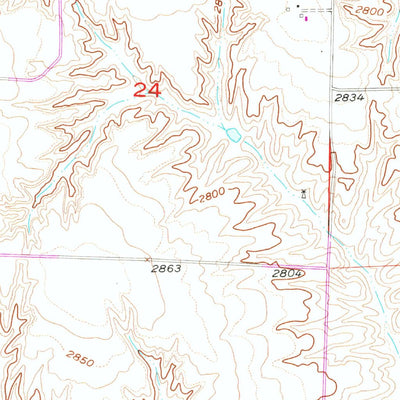United States Geological Survey Curtis SE, NE (1956, 24000-Scale) digital map
