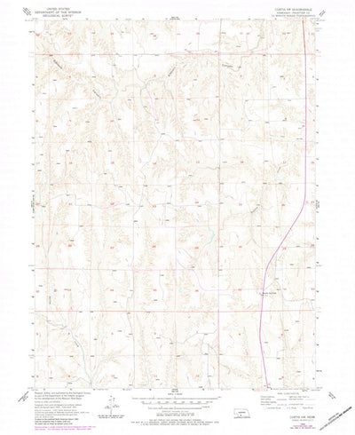 United States Geological Survey Curtis SW, NE (1956, 24000-Scale) digital map