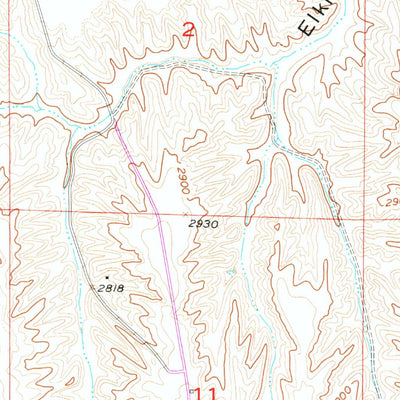 United States Geological Survey Curtis SW, NE (1956, 24000-Scale) digital map