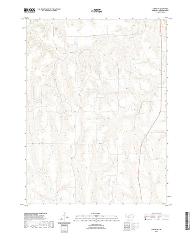 United States Geological Survey Curtis SW, NE (2021, 24000-Scale) digital map