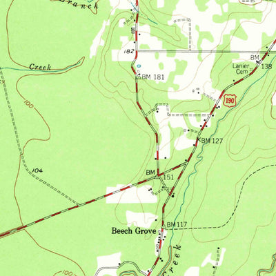 United States Geological Survey Curtis, TX (1955, 62500-Scale) digital map