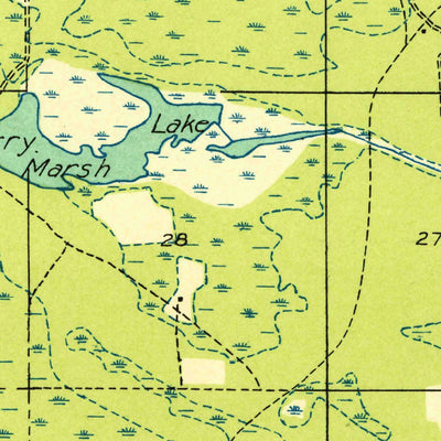 United States Geological Survey Curtis West, MI (1931, 31680-Scale) digital map