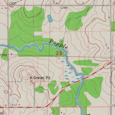 United States Geological Survey Curtiss, WI (1981, 24000-Scale) digital map