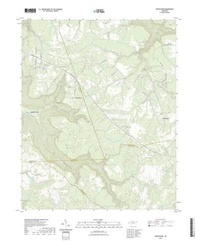 United States Geological Survey Curtistown, TN (2022, 24000-Scale) digital map