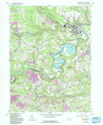 United States Geological Survey Curwensville, PA (1959, 24000-Scale) digital map