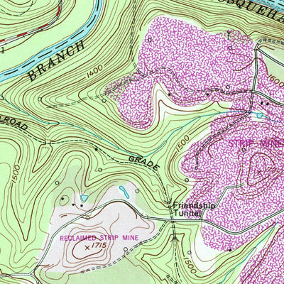 United States Geological Survey Curwensville, PA (1959, 24000-Scale) digital map