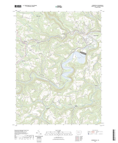 United States Geological Survey Curwensville, PA (2023, 24000-Scale) digital map