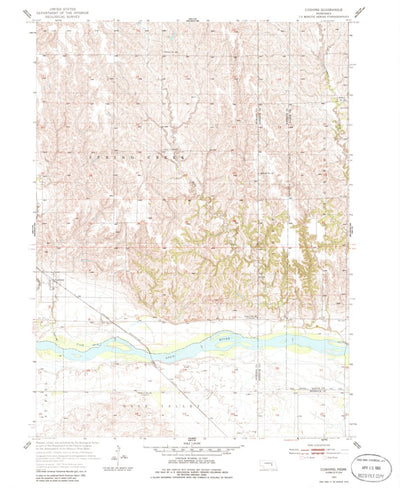 United States Geological Survey Cushing, NE (1955, 24000-Scale) digital map