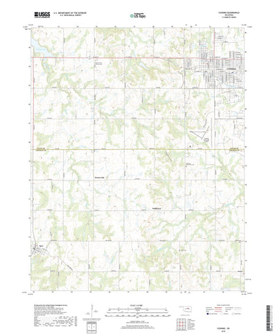United States Geological Survey Cushing, OK (2018, 24000-Scale) digital map