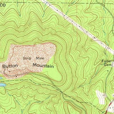 United States Geological Survey Cushing, TX (1973, 24000-Scale) digital map