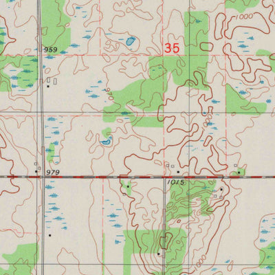 United States Geological Survey Cushing, WI-MN (1983, 24000-Scale) digital map