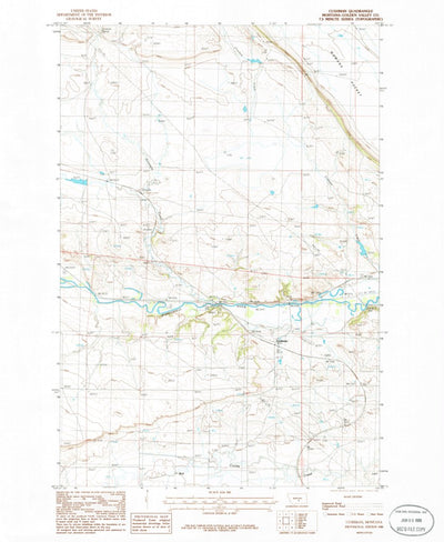 United States Geological Survey Cushman, MT (1986, 24000-Scale) digital map
