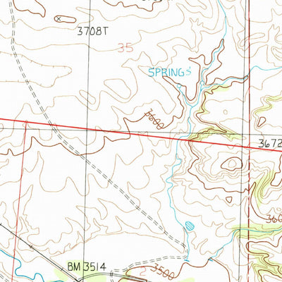 United States Geological Survey Cushman, MT (1986, 24000-Scale) digital map