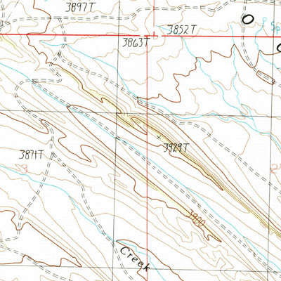 United States Geological Survey Cushman NE, MT (1986, 24000-Scale) digital map