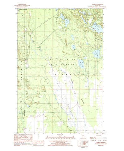 United States Geological Survey Cusino, MI (1983, 24000-Scale) digital map