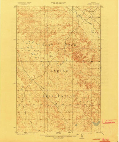 United States Geological Survey Cuskers, MT (1915, 62500-Scale) digital map