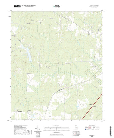 United States Geological Survey Cusseta, AL (2020, 24000-Scale) digital map