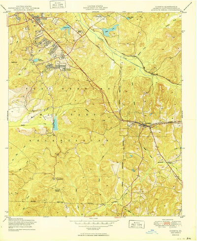 United States Geological Survey Cusseta, GA (1949, 24000-Scale) digital map