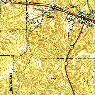 United States Geological Survey Cusseta, GA (1949, 24000-Scale) digital map