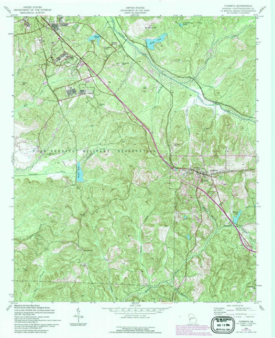 United States Geological Survey Cusseta, GA (1955, 24000-Scale) digital map
