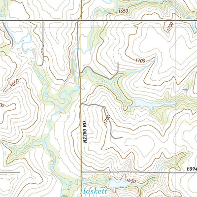 United States Geological Survey Custer City, OK (2022, 24000-Scale) digital map