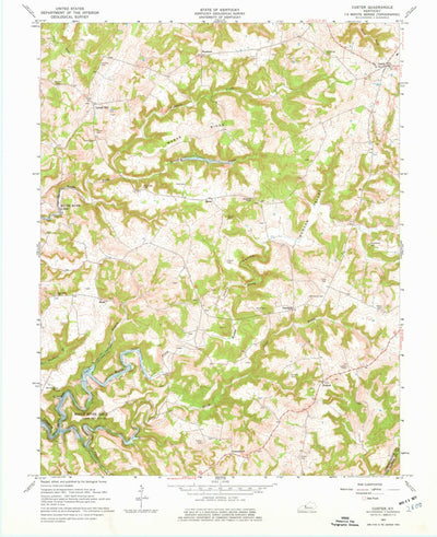 United States Geological Survey Custer, KY (1963, 24000-Scale) digital map