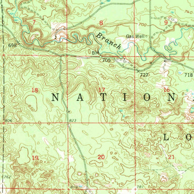 United States Geological Survey Custer, MI (1959, 62500-Scale) digital map